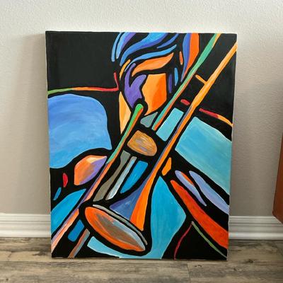 Trumpet Player By Allen Pettigrew 