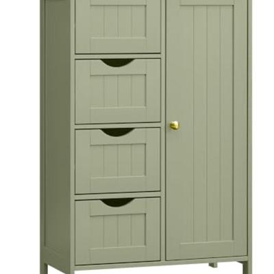 Bathroom Cabinet Forest Green Vasagle By Songmics