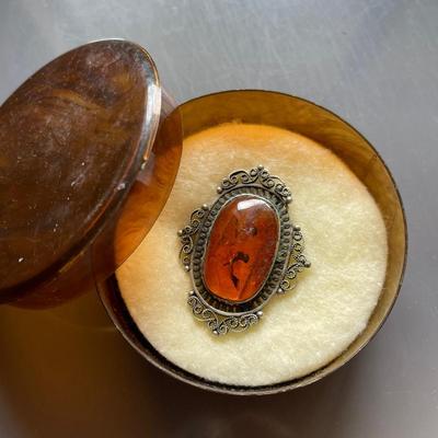 1970’s Amber Brooch