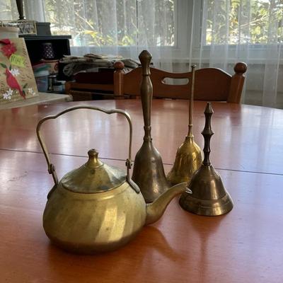 Brass Teapot & Bells
