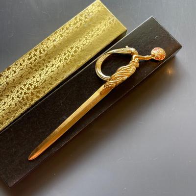 Erté “Fireflies” Art Nouveau Letter Opener