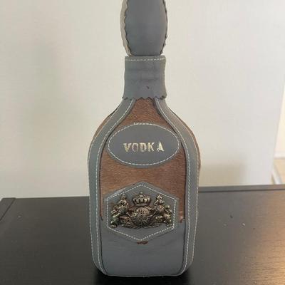 Deer Fur & Leather Vodka Decanter