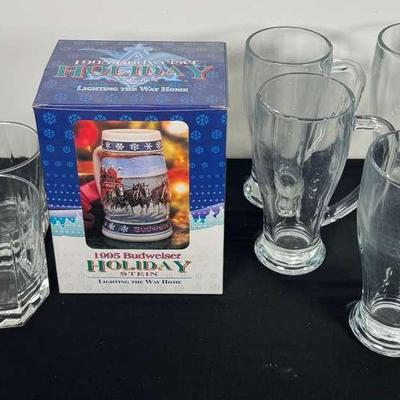 1995 Budweiser Holiday Stein 