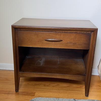 Vintage Mid Century Modern Walnut Nightstand