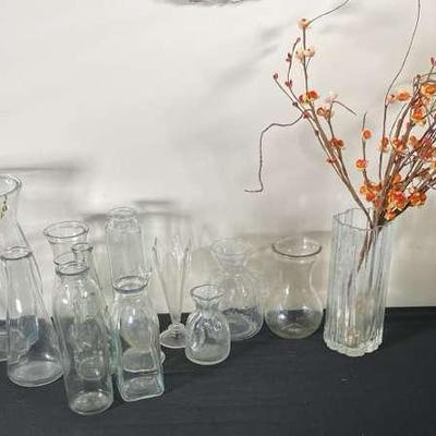Clear Glass Vases 