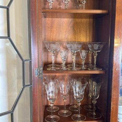 Etched Cocktail Glasses 