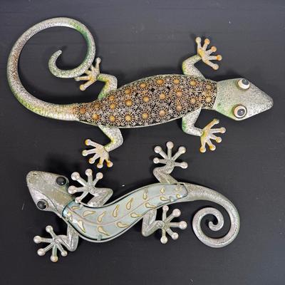 Metal Wall Geckos 