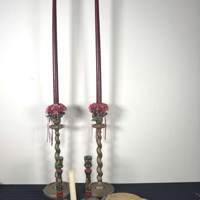 Brass Candlestick Holders