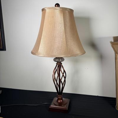 Twin Bronze Table Lamp