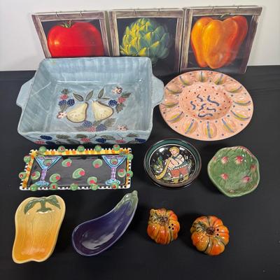 William Sonoma Veggie Kitchen Ceramics 