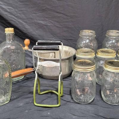Canning Goods With Antique Bicentennial Jars