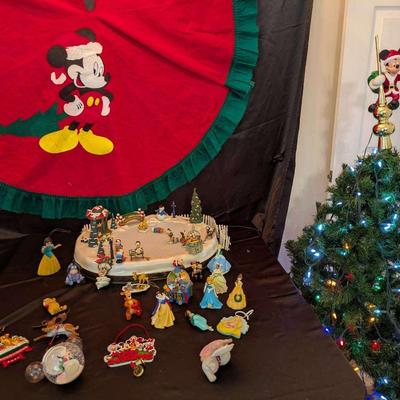Mr. Christmas Mickey's Holiday Skaters, Disney Ornaments, Tree w/ Disney Lights, & More