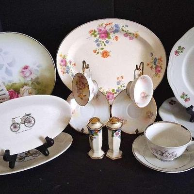 Vintage Dishware Collection Featuring Duryea’s Motor Wagon & Ford’s First Car Plates