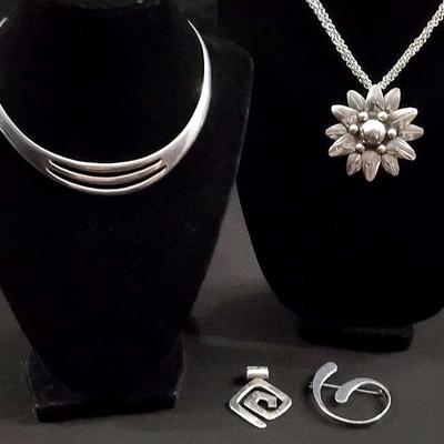 Sterling Necklace And Pendants