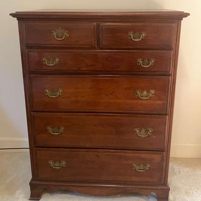 Kling Solid Wood Dresser with Brass-Style Hardware