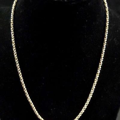 18K Gold Chain Necklace 