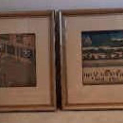Pair of Framed Oriental Artwork Prints
