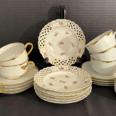 Vintage Porcelain Tea Set featuring Haviland Limoges & Hutschenreuther
