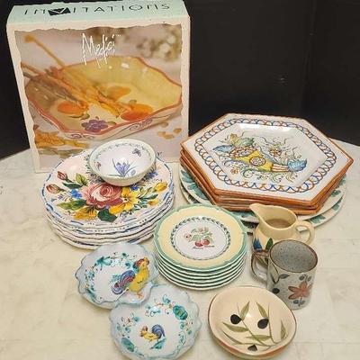 Vibrant Hand-Painted Dishware Featuring Villeroy & Boch, Medici & More