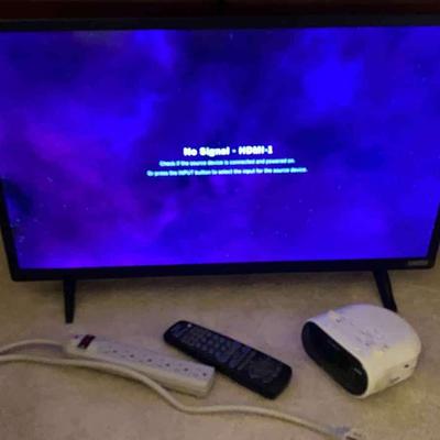 Vizio 33" TV with RadioShack Remote and Sony Alarm Clock