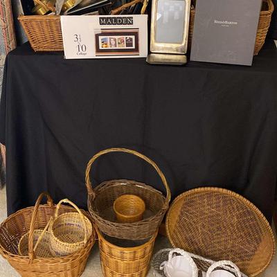 Picture Frames & Basket Assortment – Includes 80% Silver Frame & Reed & Barton