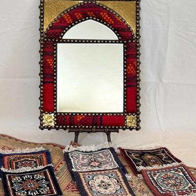 Egyptian Kilim Rug Mirror & Hand Crafted Textiles 