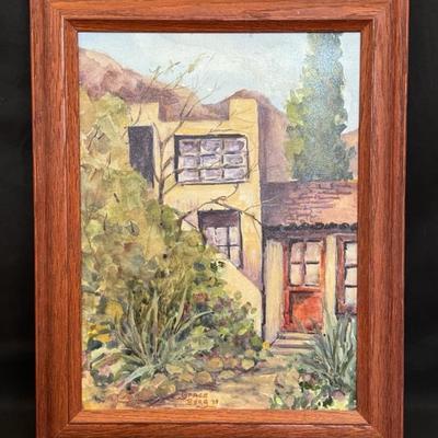 Water Color “Adobe Hacienda” By Grace 