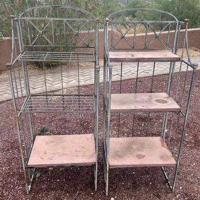 Two Collapsible Baker’s Racks