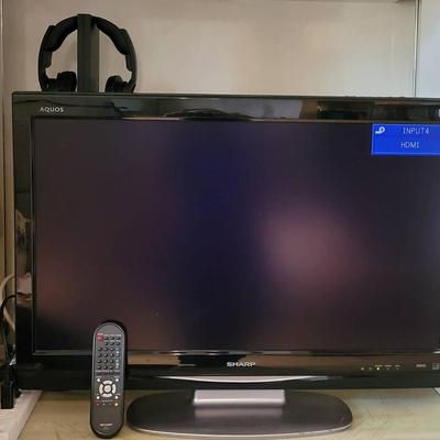 Sharp 32" Aquos HDTV & Sony Wireless Headphones
