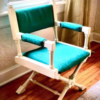 Vintage Chair and Ottoman