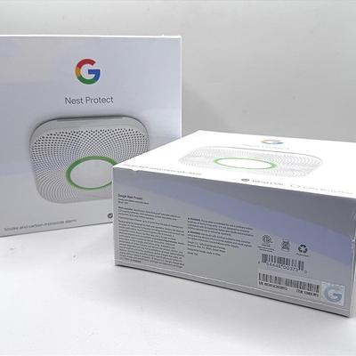 Two Google Nest Smoke And Carbon Monixide Detectors -NIB 