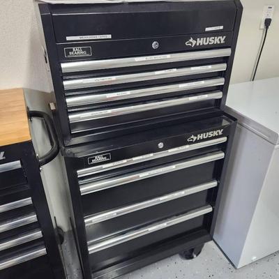 Husky Tool Cabinet & Tool Chest Full of Hand Tools - 30x18x51"