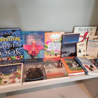 13pc Florida Stories/History, Gardening, & Bird/Reptile/Spider Guides