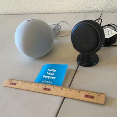 Amazon Echo 4th Generation Smart Speaker + Amazon Echo Dot 3rd Generation 