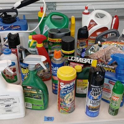Huge Lot -Pesticides, Roundup, Sevin, Raid, Ortho, Spectracide++