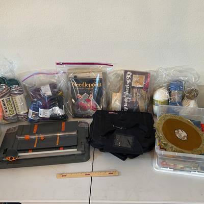 Crafts Lot - Needlepoint, Embroidery, Weaving & More Supplies 