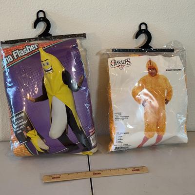 Halloween Costumes - Banana Flasher (One Size Fits All) & Funky Chicken (X-Large)