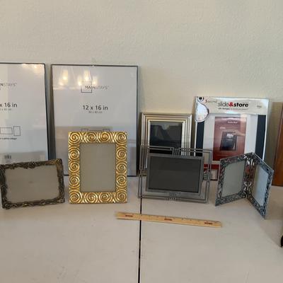 Picture Frames Lot - 12x16 & 5x7 Frames + Photo Album Book