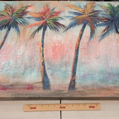 Colorful Palms Canvas Decor Print 32x24