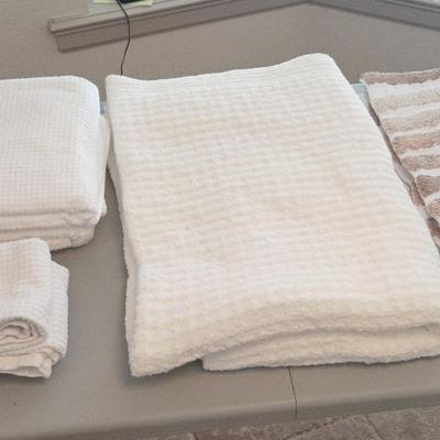 Linens Lot - Towels, Blanket, Rugs-Sunday Citizen, Jcpenney, Fieldcrest