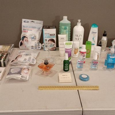 Bath Supplies - Guest Towels, Masks, Avon, Hand Sanitizer, Lancome Perfume++