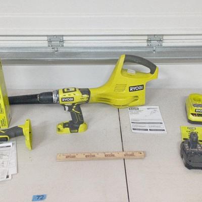 Ryobi One Blower, Drill, Multi-tool+ Charger, 2 Batteries