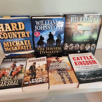 7 Western Novels & History Books - Johnstone, Knowlton, McGarrity