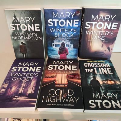 6 Mary Stone Mystery/Suspense Novels - Winter Black, A Villain's Story