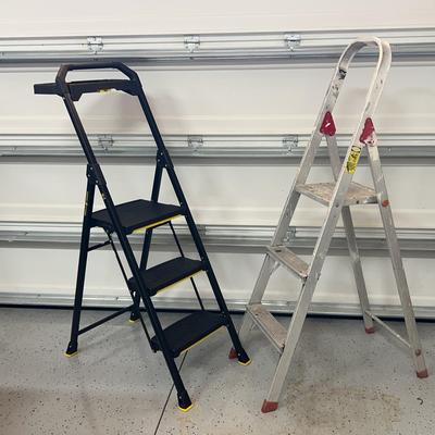 3ft Davidson Aluminum Step Ladder & Gorilla Ladders Pro Grade Steel 3ft Step Stool 