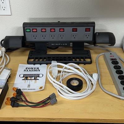 Electrical Lot - Winplus Power Station, Power Strips, Shop Light & More