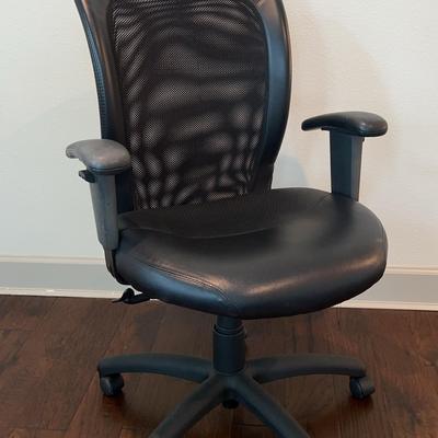 Hi Back Tilter Adjustable Leather Office Chair 25x41x21