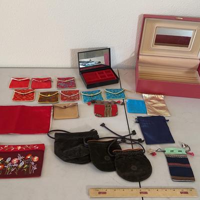 Jewelry Boxes & Bags - Mele Leather Box, Vintage Black Laquer Jewelry Box, John Hardy Bags & More