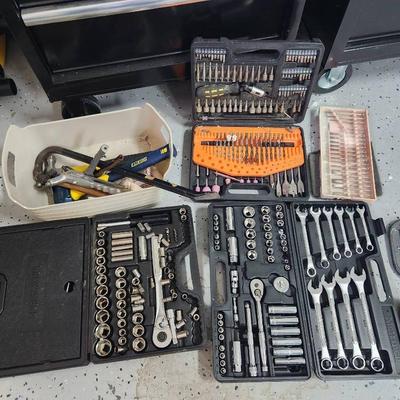 Hand Tools - Craftsman Socket Wrench Set, Black&Decker Drill Bit Set, Metrinch