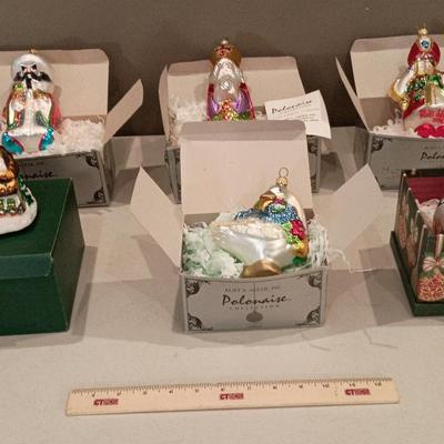 Kurt Adler Polonaise, Department 56 Glass Holiday Ornaments